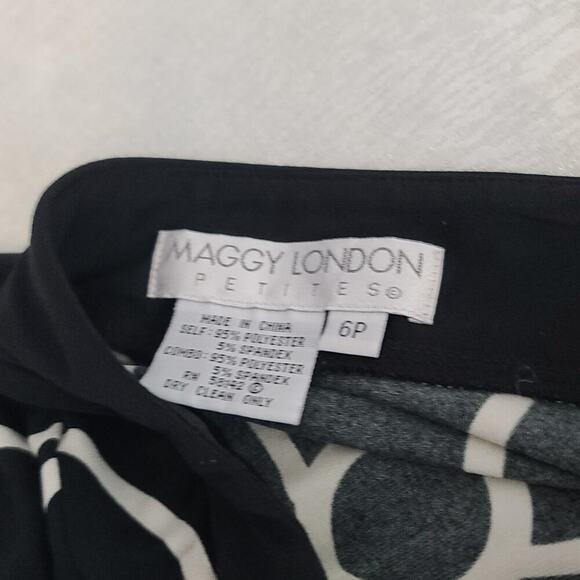 Maggy London dress Stitch Fix fit & flare Size 6p office career whimsigoth - Picture 5 of 5